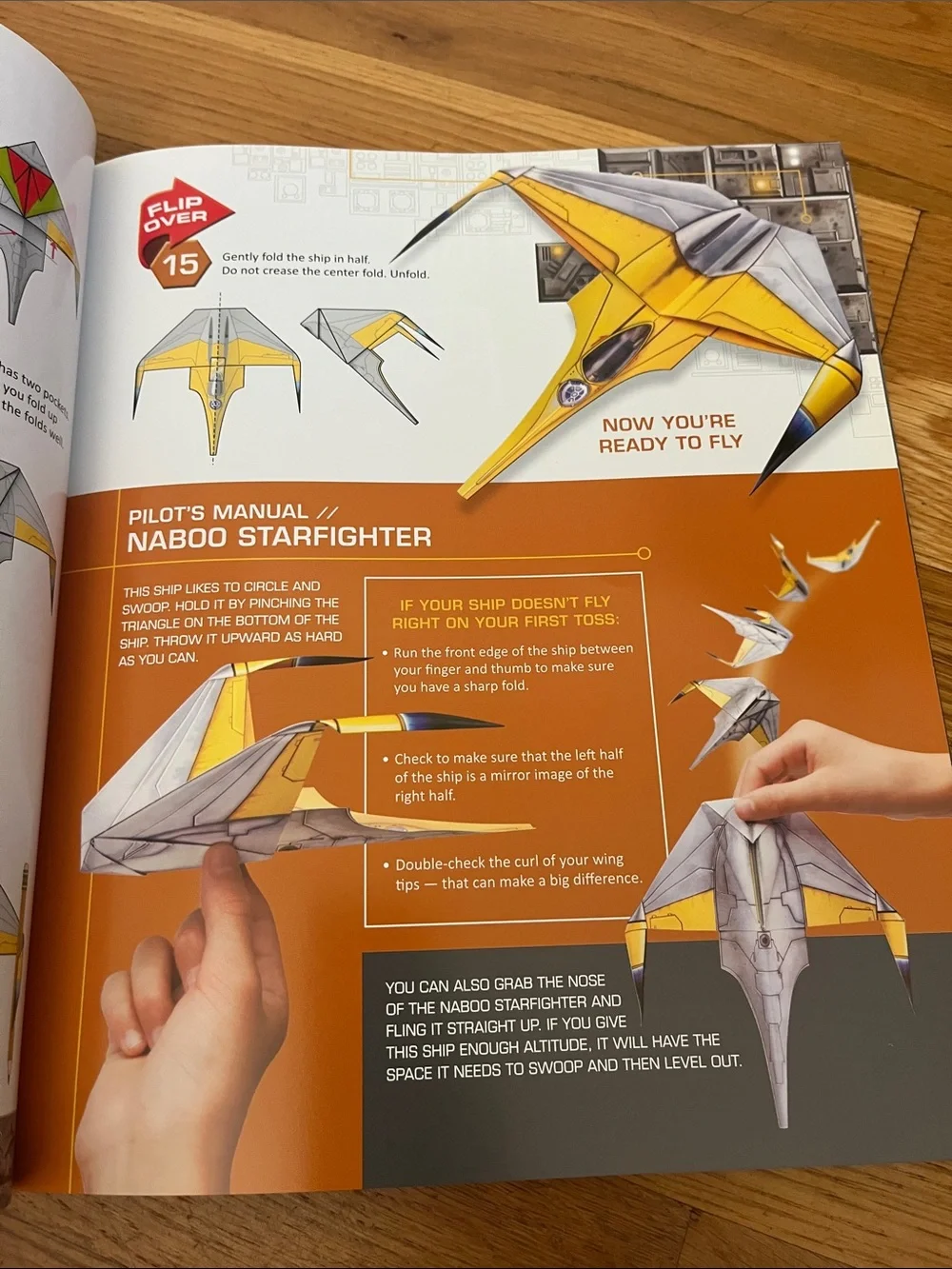 Star Wars Folded Flyers book- makes 30 paper Starfighters